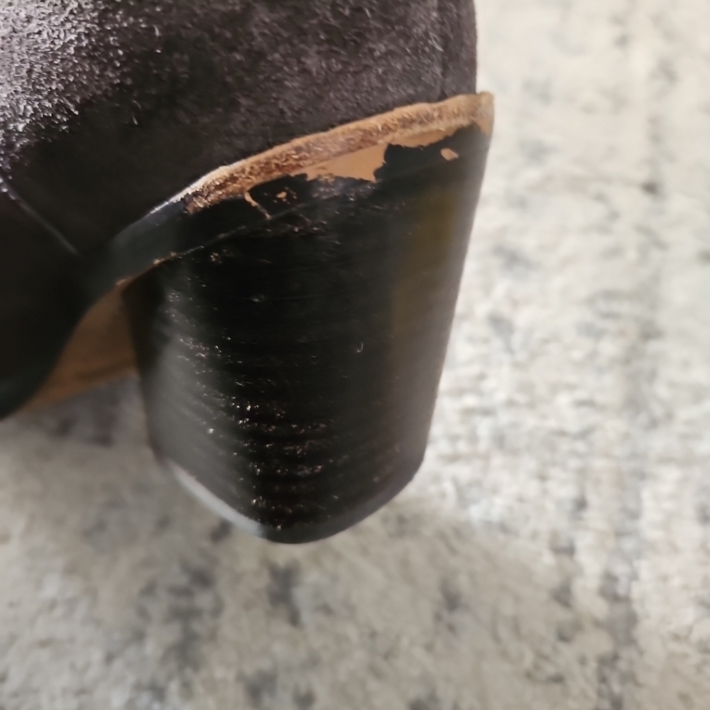 Rag & Bone Womens Brown Suede Pointed Toe Razor Chelsea Bootie In Asphalt Suede - Picture 13 of 13